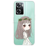 a girl with long hair wearing a wreath phone case