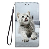 a kitten with a heart on it’s nose wallet case