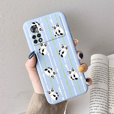 Cute panda bear pattern soft case for apple iphone