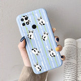 someone holding a phone case with panda bears on it