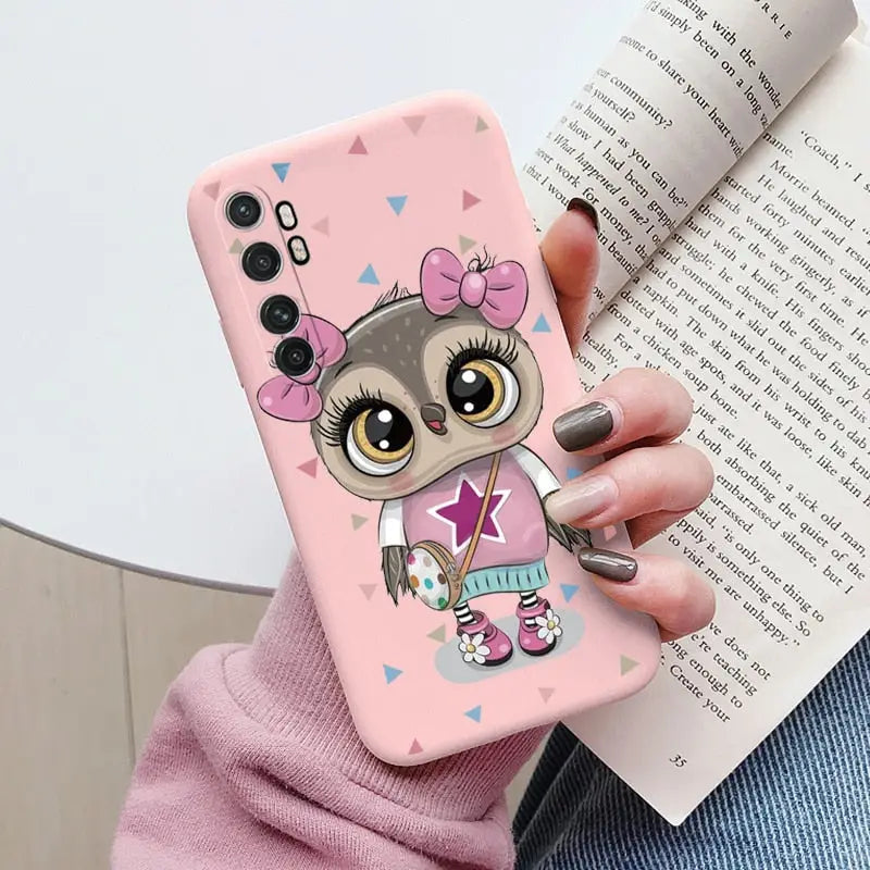 cute cartoon owl phone case