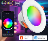 Tuya Zigbee Smart Wireless LED Downlights - RGB Wifi Controlled via SmartLife Google Alexa Apps