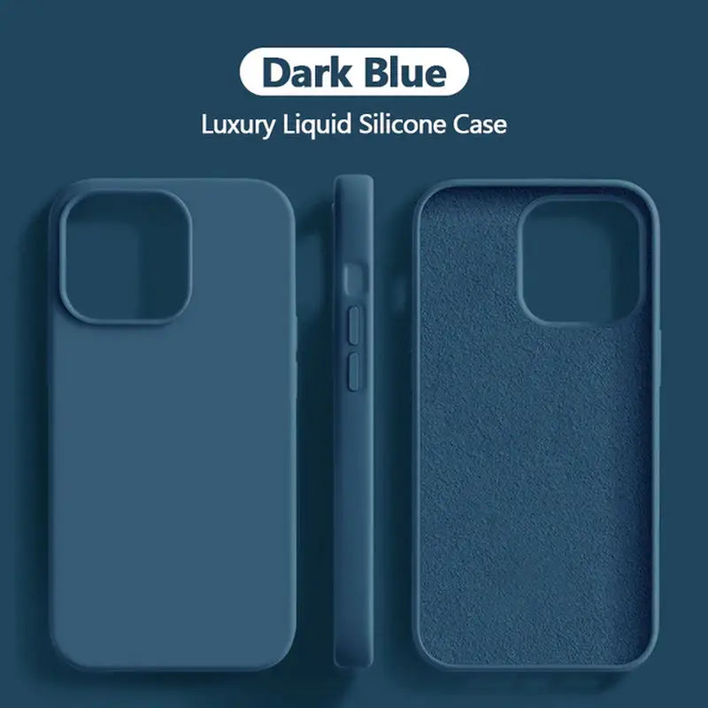 the dark blue leather case for the iphone 11