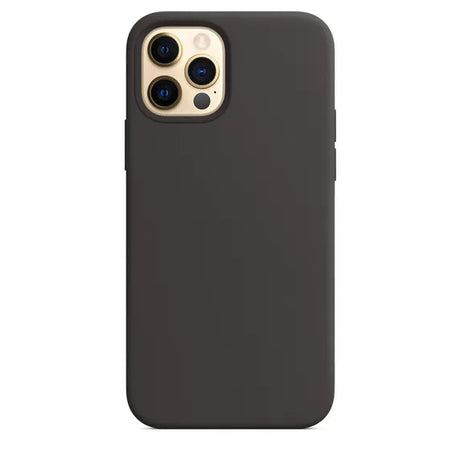 Dark gray smartphone case with a cutout for a multi-lens camera.