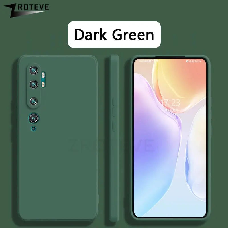 The dark green color on the back of the phone