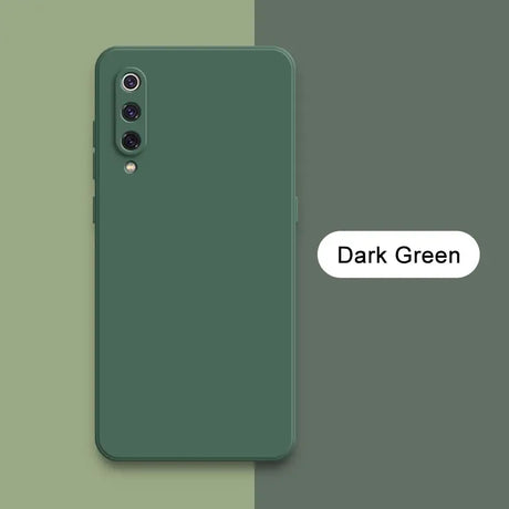 The dark green iphone case is shown with the text dark green