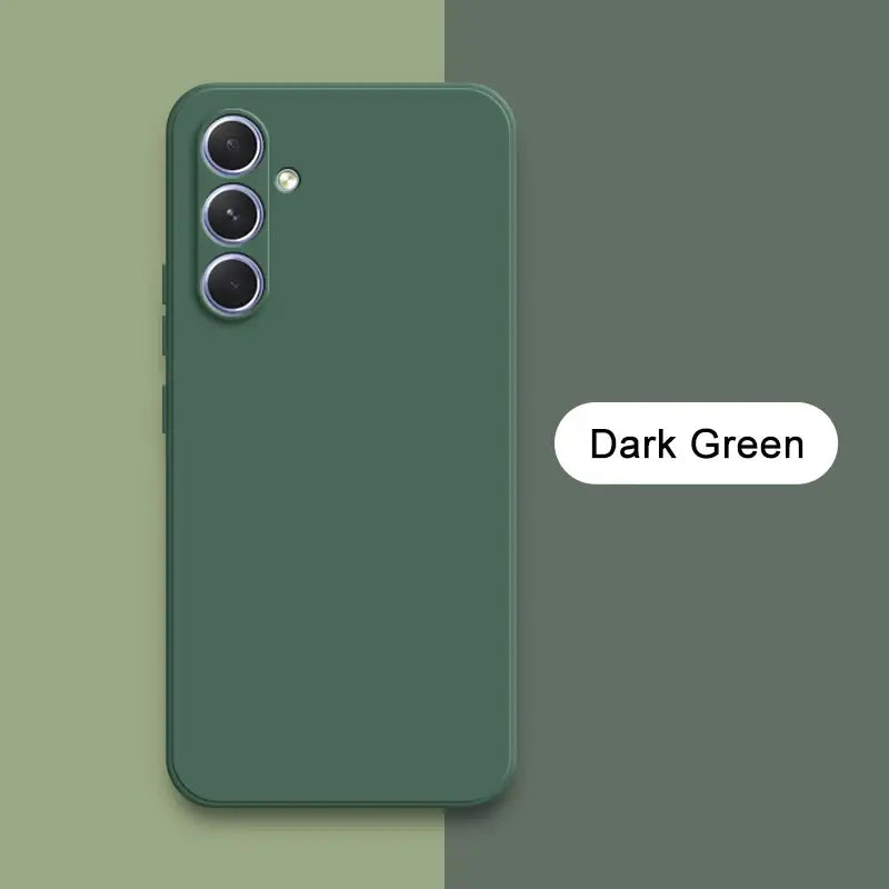the dark green iphone case is shown with the dark green logo