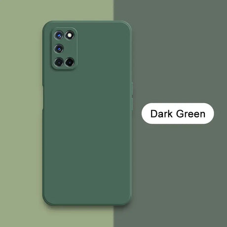 the dark green iphone case is shown with the dark green logo