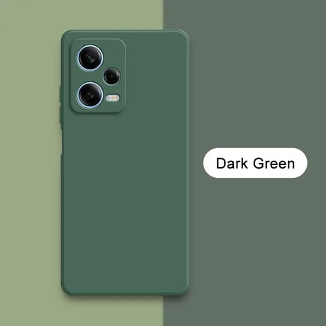 the dark green iphone case is shown with the dark green logo