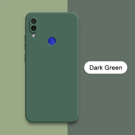 The dark green iphone case is shown with the dark green logo