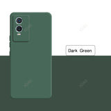 Dark green smartphone with dual rear cameras.