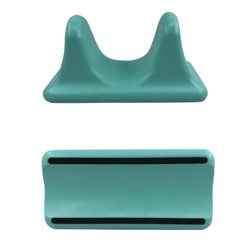 a pair of blue plastic clips