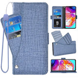 Denim wallet case for samsung note 9