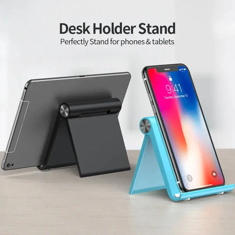 The desk stand for iphones and tablets