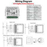 Wiring diagram for the 2 wire switch