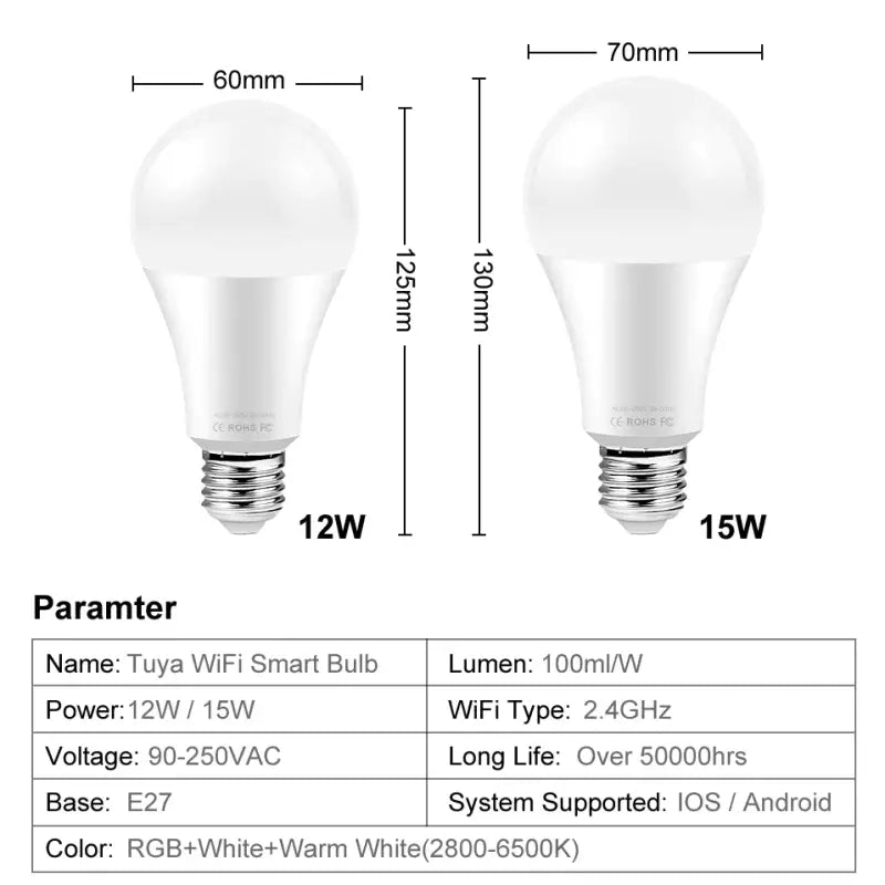 a diagram of a light bulb and a light bulb with different measurements