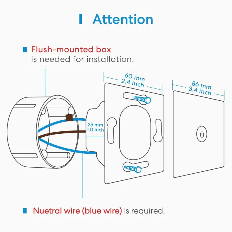 a diagram showing the location of the external door