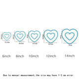 a diagram of the measurements of a heart shaped pillow