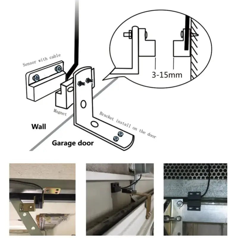 a diagram showing the different parts of a wall mounted door