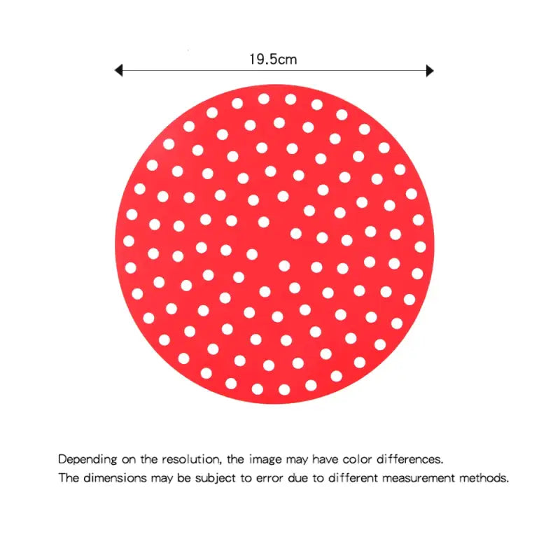a diagram of a red polka dot pattern with a white dot
