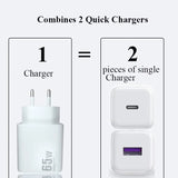 the usb usb charger with two ports and one usb