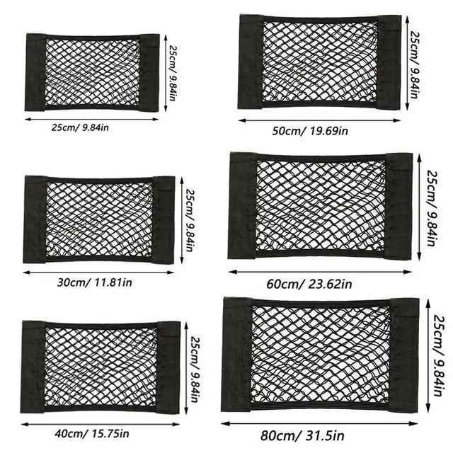 a diagram of the size of a car’s rear window net