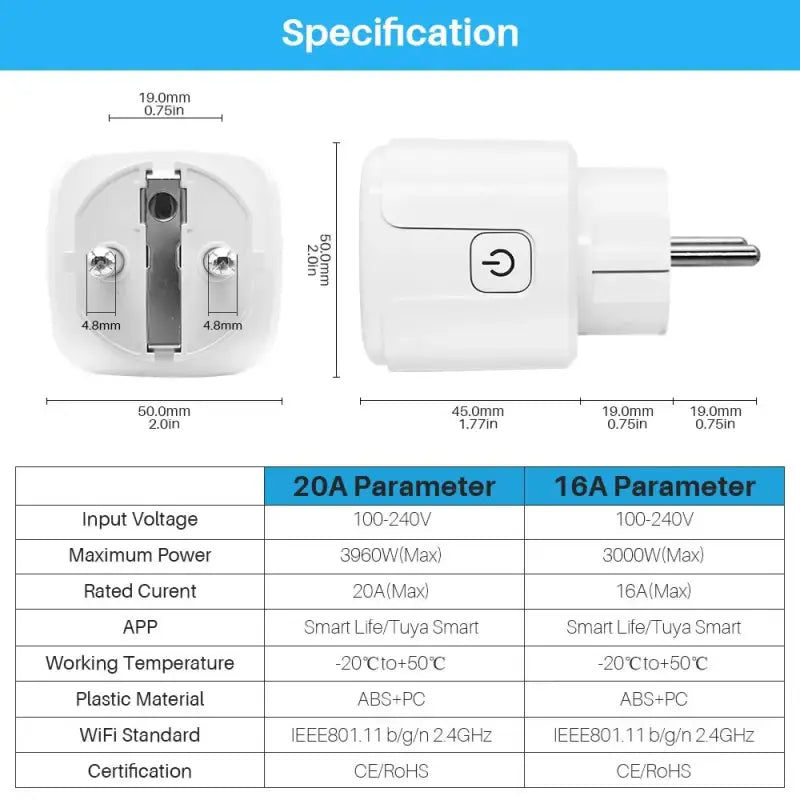 A diagram of the specifications of a power adapter for the apple ipad