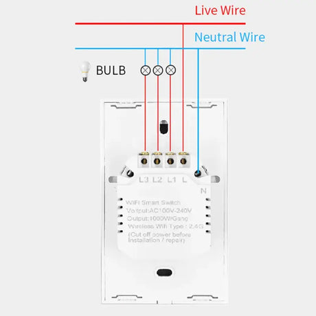 A diagram of the two - way switch