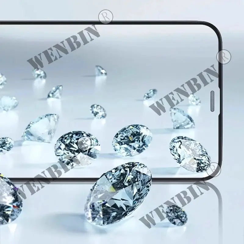 a smartphone with diamonds on it