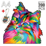 a4 cat diy diamond painting kit