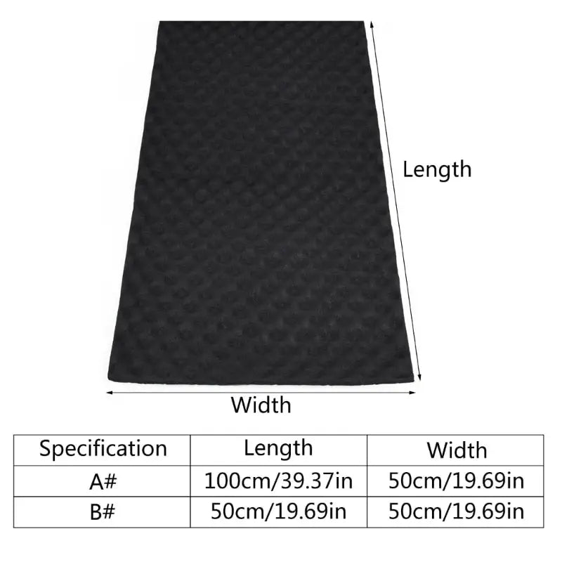 the dimensions of the black mat mat