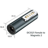 the dimensions of the d5 female to male connector