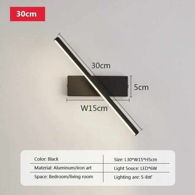 the dimensions of the led wall light