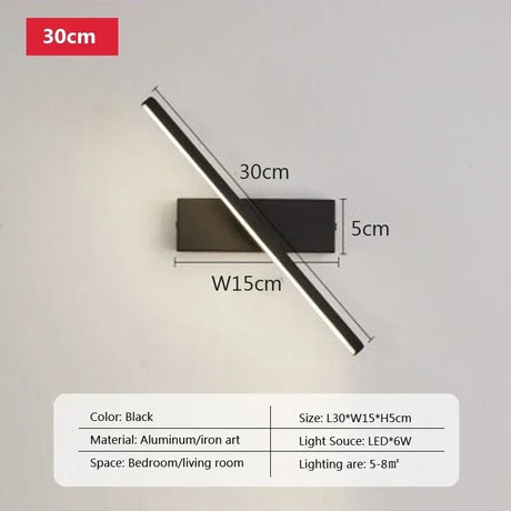 the dimensions of the led wall light