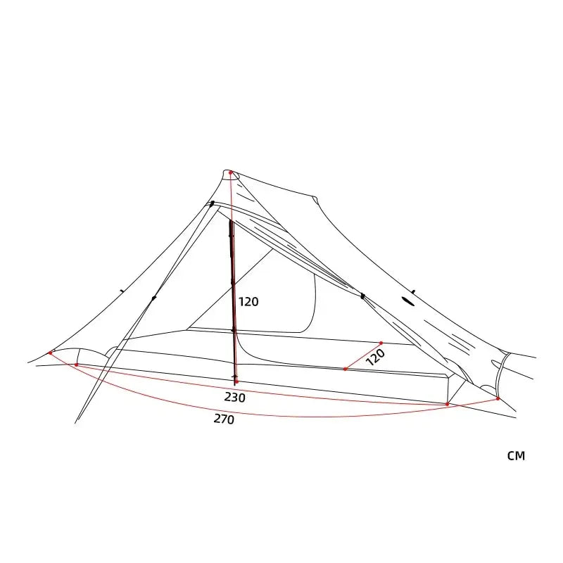 the dimensions of the tent
