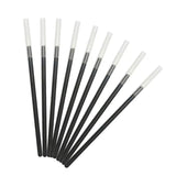 a set of six black and white brushes