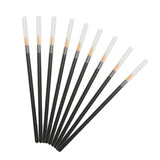 the brush set includes a black and white brush with a white handle