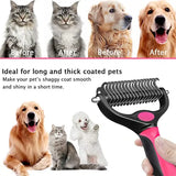 a dog and cat are shown with the hair clipper