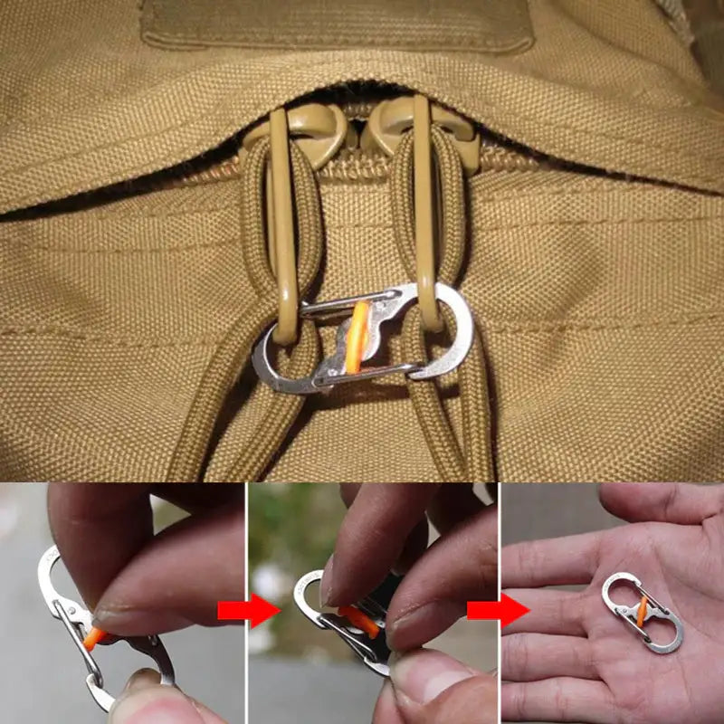 a person is opening the zipper on a backpack