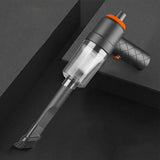 a drill with a black and white background