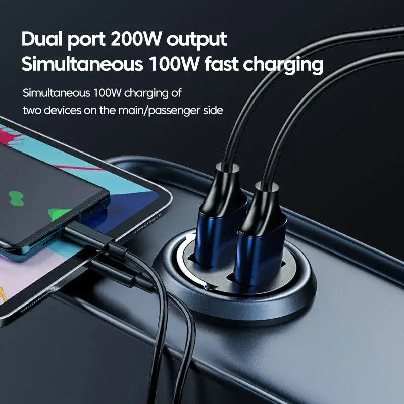 dual car charger with dual usb