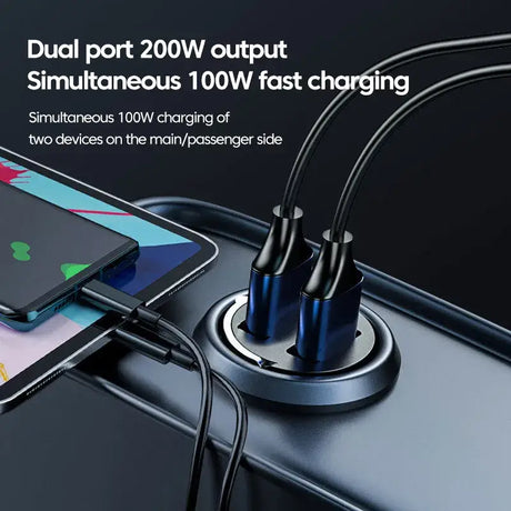 Dual car charger with dual usb