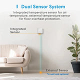 The dual sensor is a great way to control the temperature