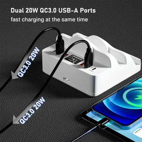 Dual usb charging station