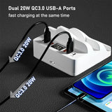 Dual usb charging station