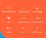 Earbud features.