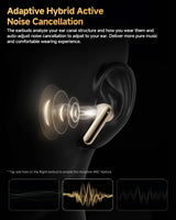 Earbud with noise cancellation.