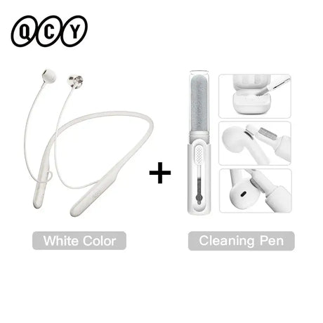 The earphones are white and have a white color