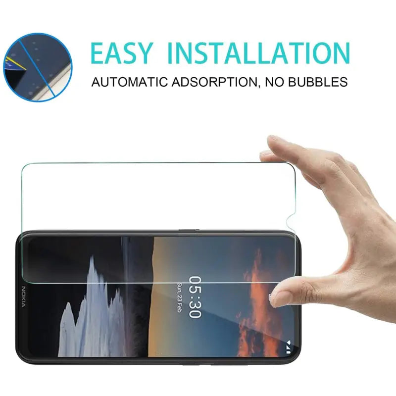 easy - fit tempered screen protector for nokia z3