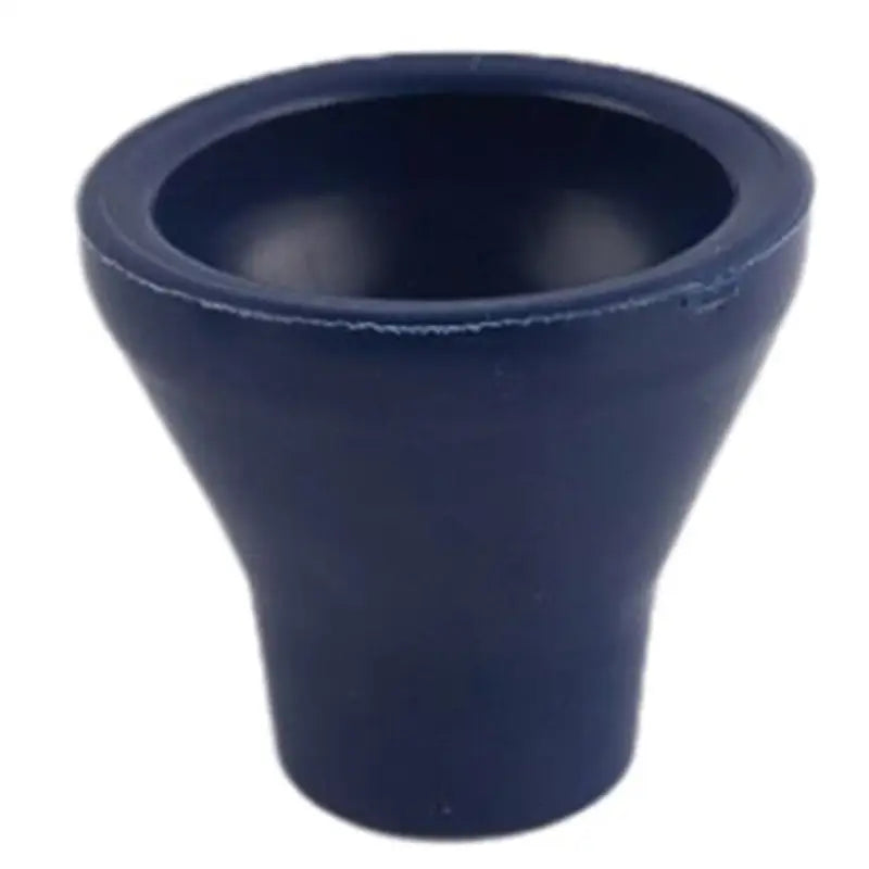 a blue cup with a white background